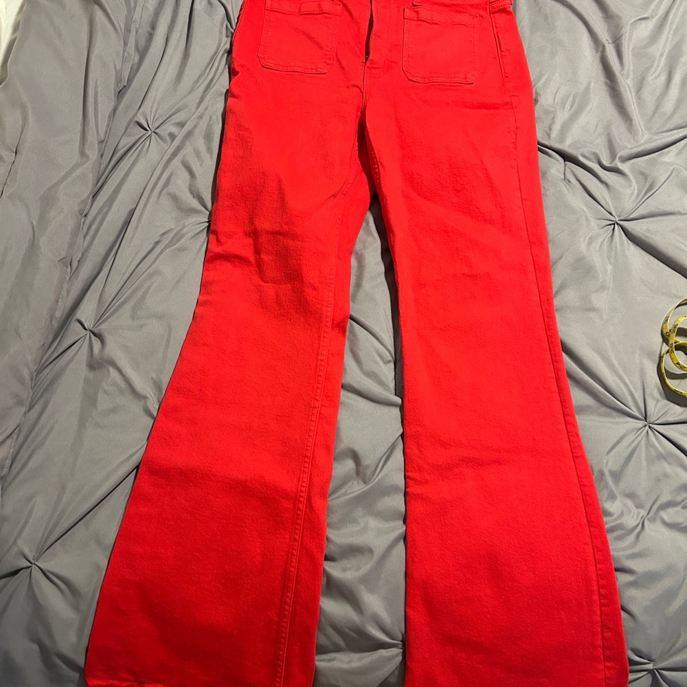Women's Red Flared Jeans gap